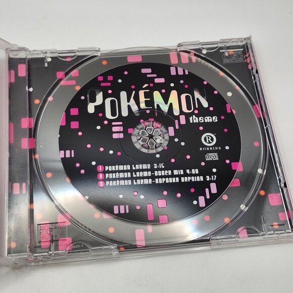 Pokémon Theme 3 Track CD Maxi Single Dance Mix Karaoke Version 1999 Robbins Ent - Picture 3 of 4